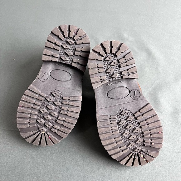 VGUC Cat & Jack Boys Brown Faux Leather Dress Loafers Sz 7 - Picture 10 of 13